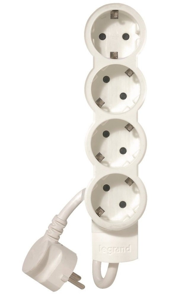 

LEGRAND 4XSchuko 1,5м (695006), Белый