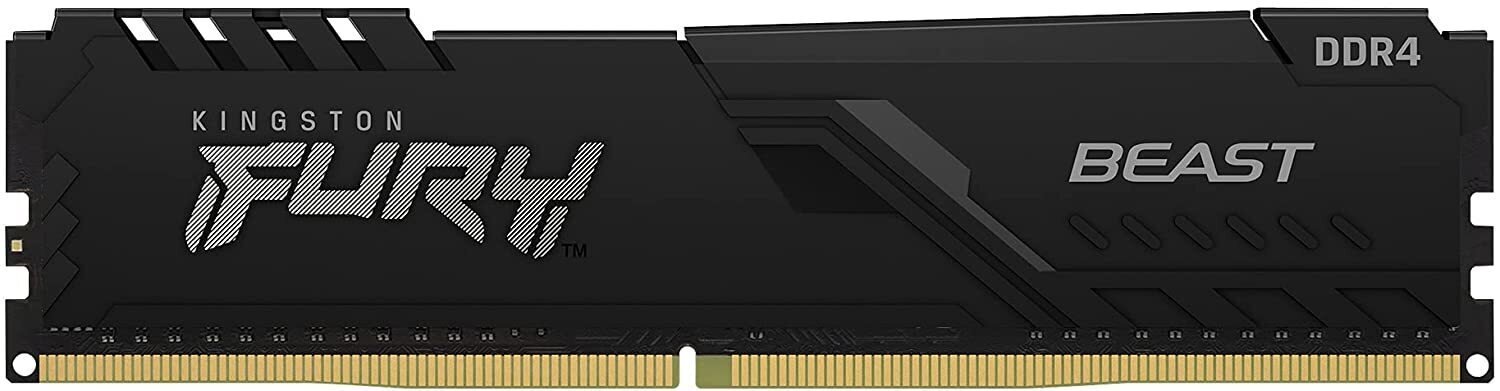 

KINGSTON DDR4-3600 8GB FURY Beast Black (KF436C17BB/8), Чёрный