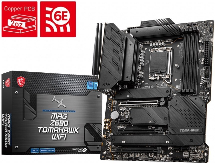 

MSI MAG Z690 TOMAHAWK WIFI, Чёрный