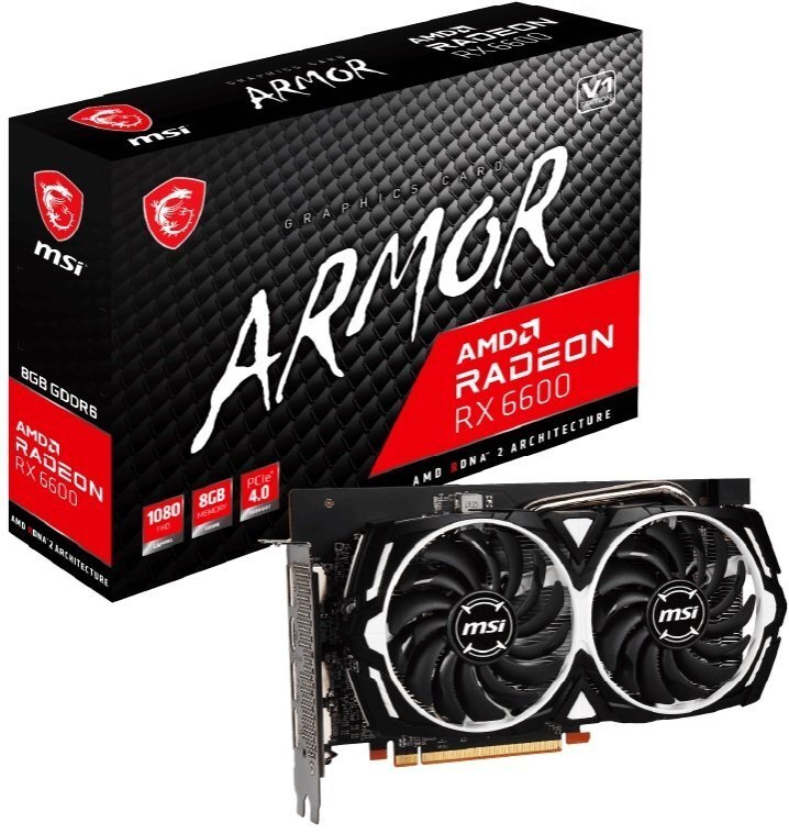 

MSI Radeon RX 6600 8GB DDR6 ARMOR (RADEON_RX_6600_ARMOR_8G)