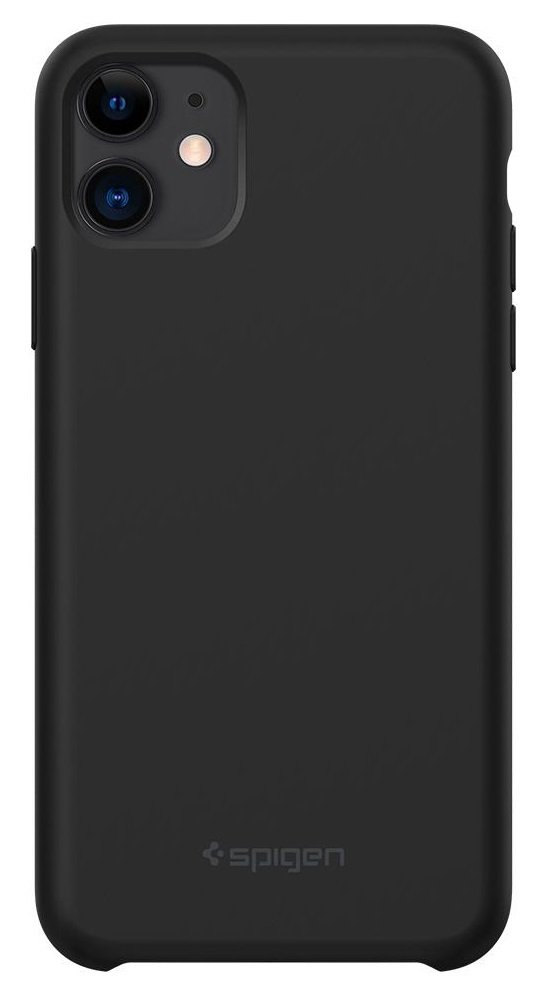 

Spigen для iPhone 11 Silicone Fit Black (076CS27528), Чёрный