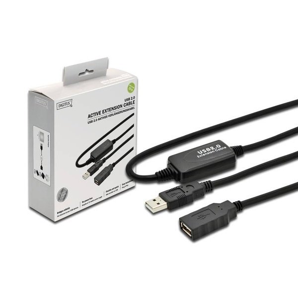 

DIGITUS USB 2.0 AM/AF 10.0m (DA-73100-1) Black