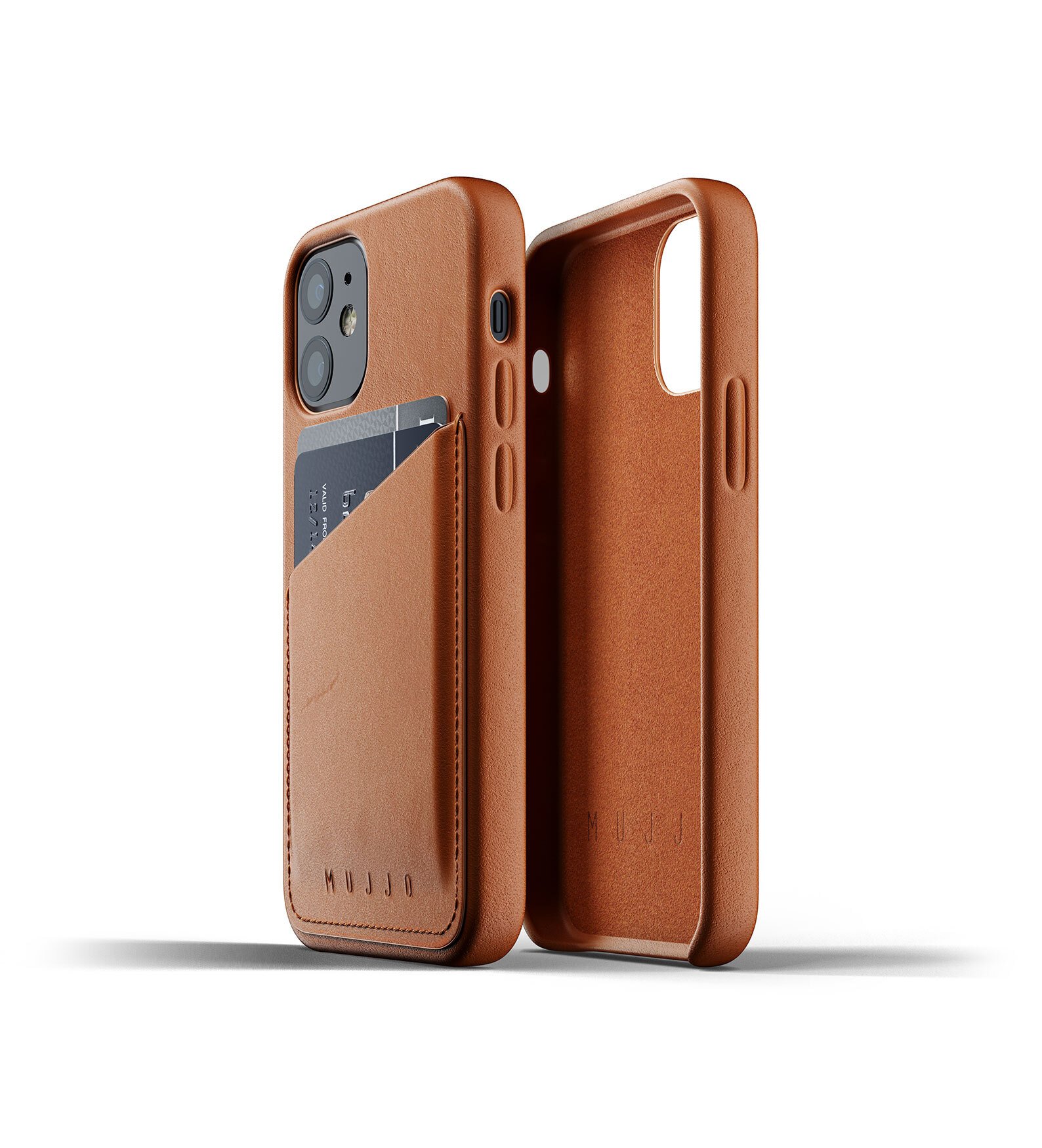 

MUJJO для iPhone 12 Mini Full Leather Wallet Tan (MUJJO-CL-014-TN), Коричневый