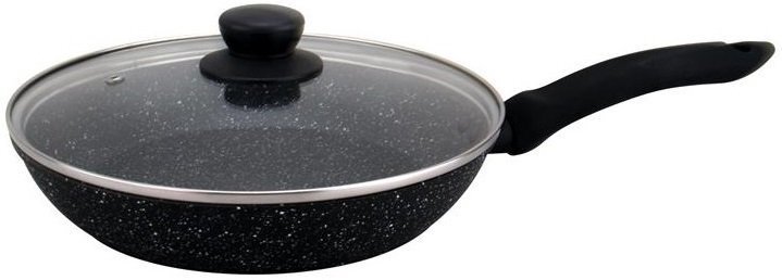 

ARDESTO Gemini Gourmet с крышкой, алюминий, 24 см (AR1924GL), Чёрный
