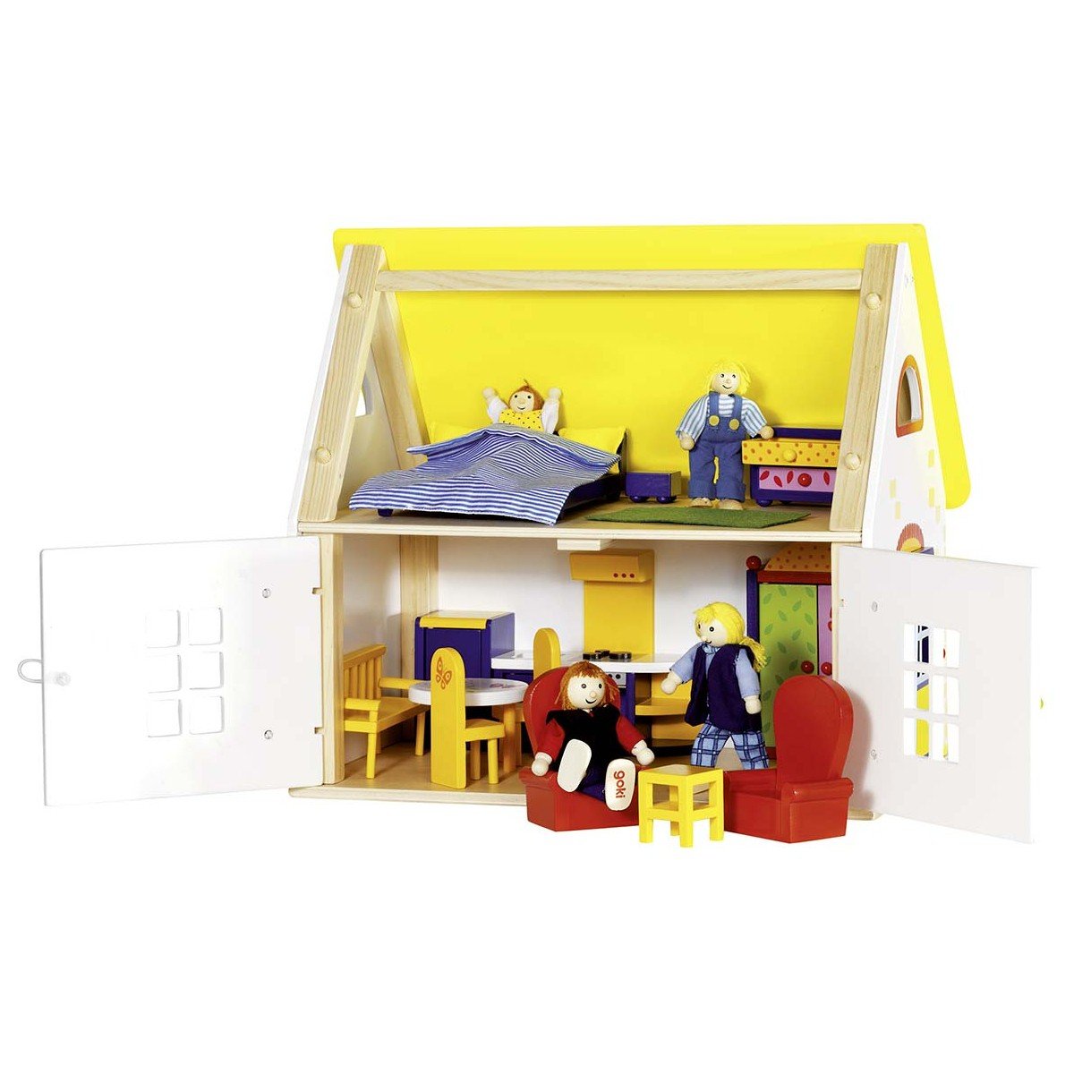 Акція на GOKI Кукольный домик с мебелью (51742G) від Repka
