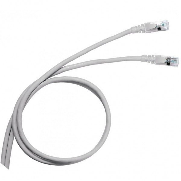 

LEGRAND RJ45, кат. 5e, U/UTP, ПВХ, серый, 3.0 м, LCS2 (051638)