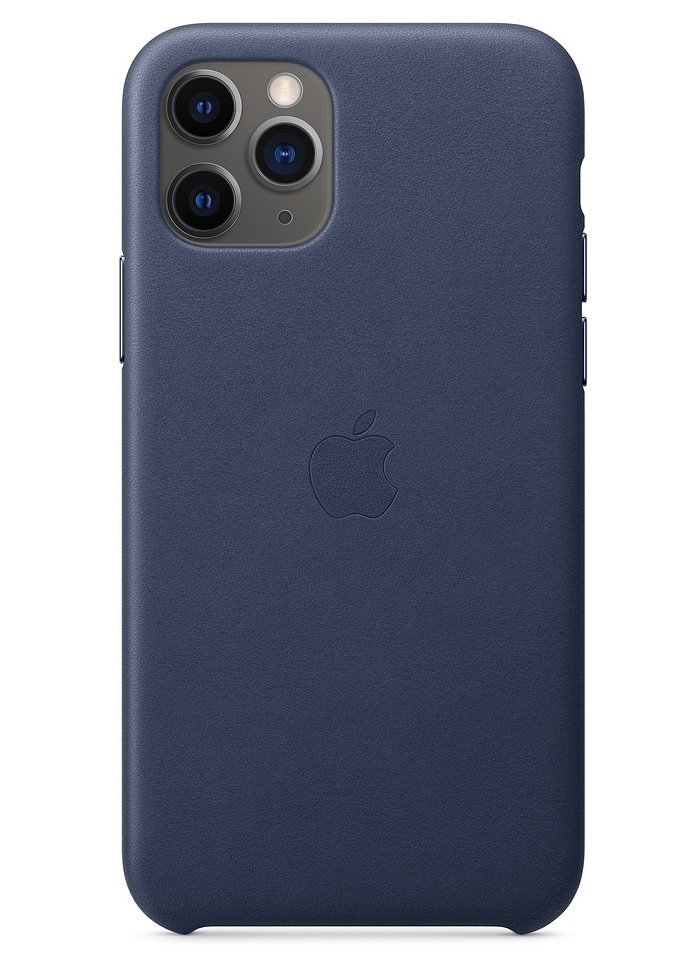 

APPLE для iPhone 11 Pro Leather Case Midnight Blue (MWYG2ZM/A), Синий