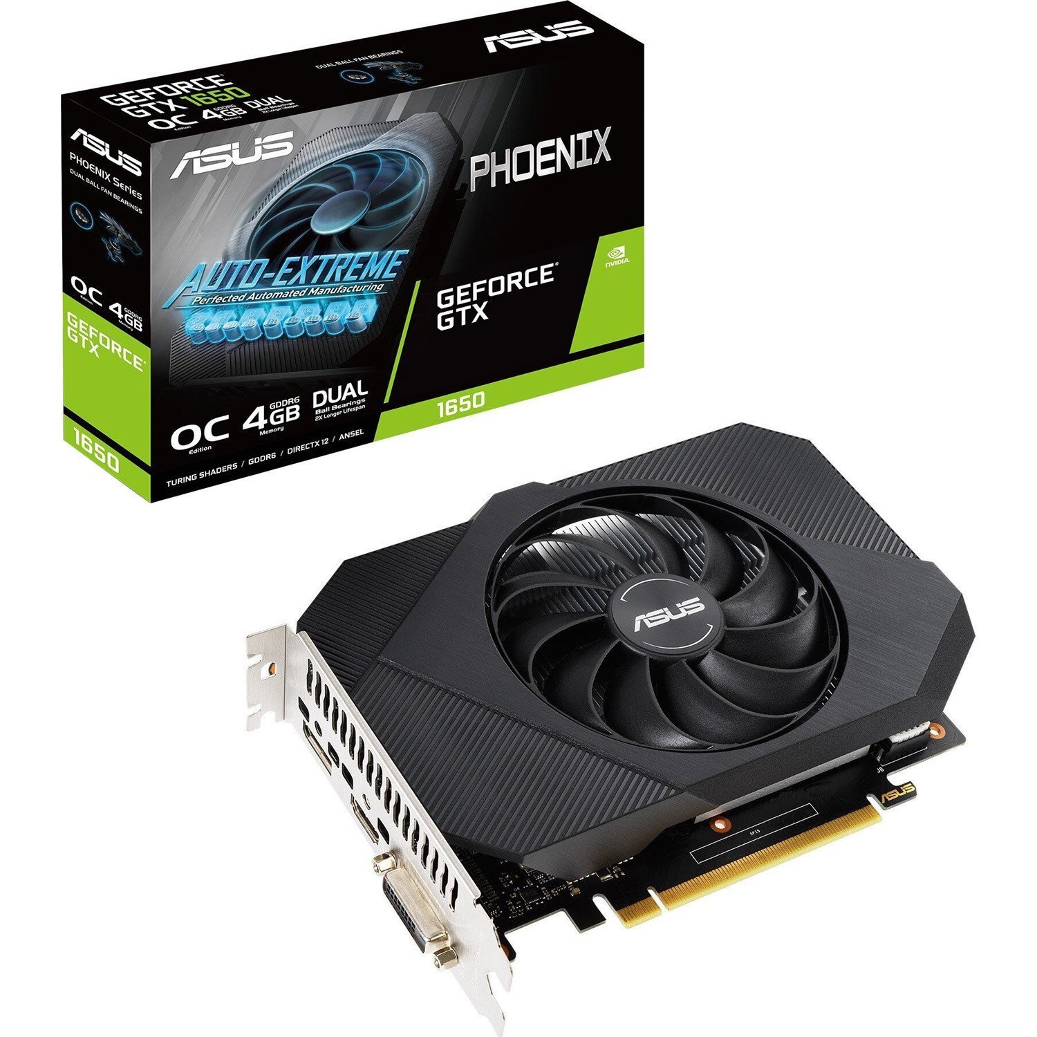 

ASUS GeForce GTX1650 4GB DDR6 OC (PH-GTX1650-O4GD6-P