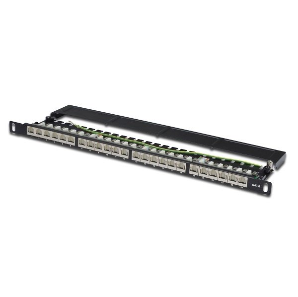 

DIGITUS 19" 0.5U, 24xRJ45, CAT 6 FTP в сборе (DN-91624S-SL-SH)