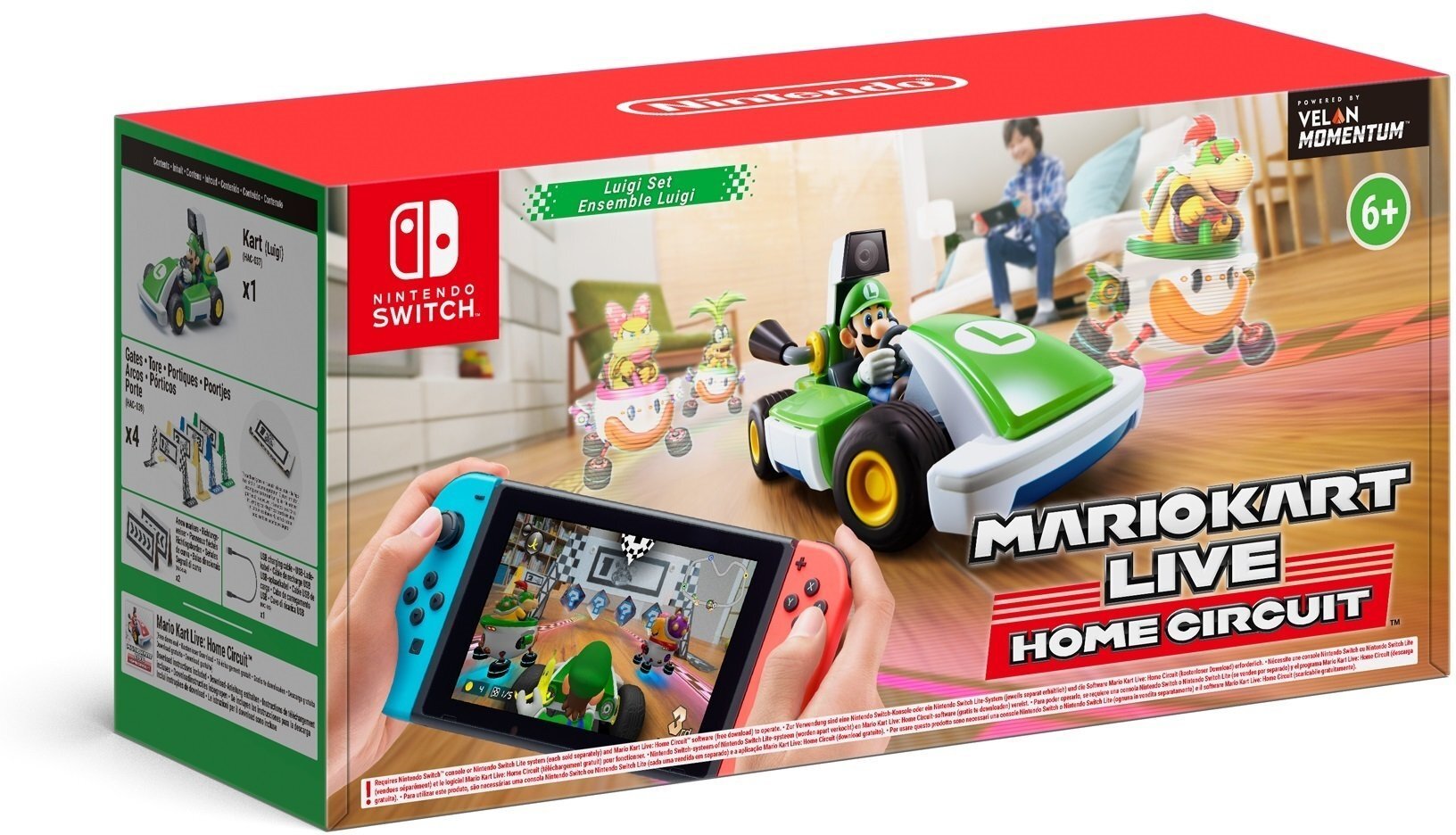 

Switch Mario Kart Live: Home Circuit набор Luigi (Nintendo Switch) (45496426279), Разноцветный