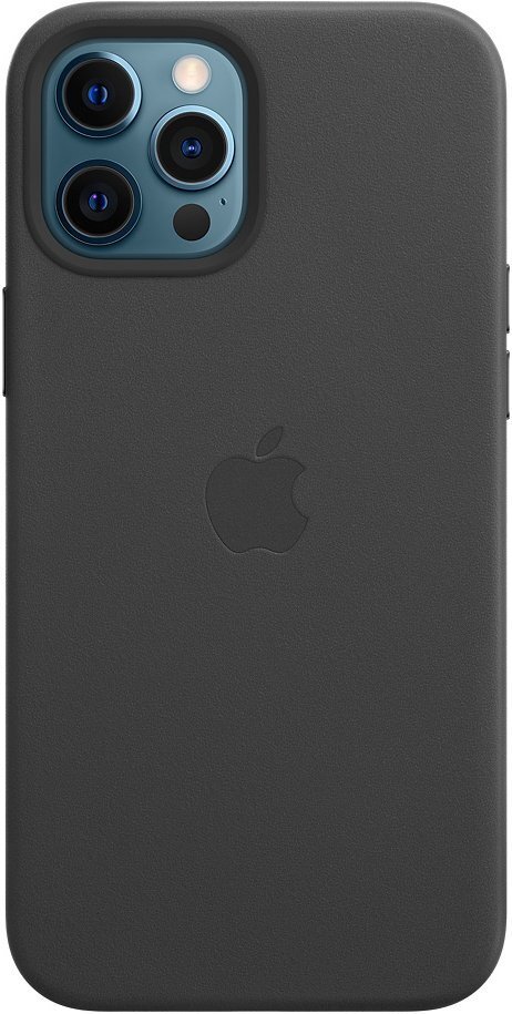 

APPLE iPhone 12 Pro Max Leather Case with MagSafe Black (MHKM3ZE/A), Чёрный