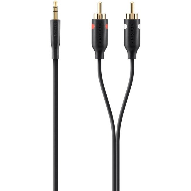 

BELKIN BELKIN аудио jack 3.5мм-M/RCA-Mx21M, PORTABLE, BLACK (F3Y116BT1M)