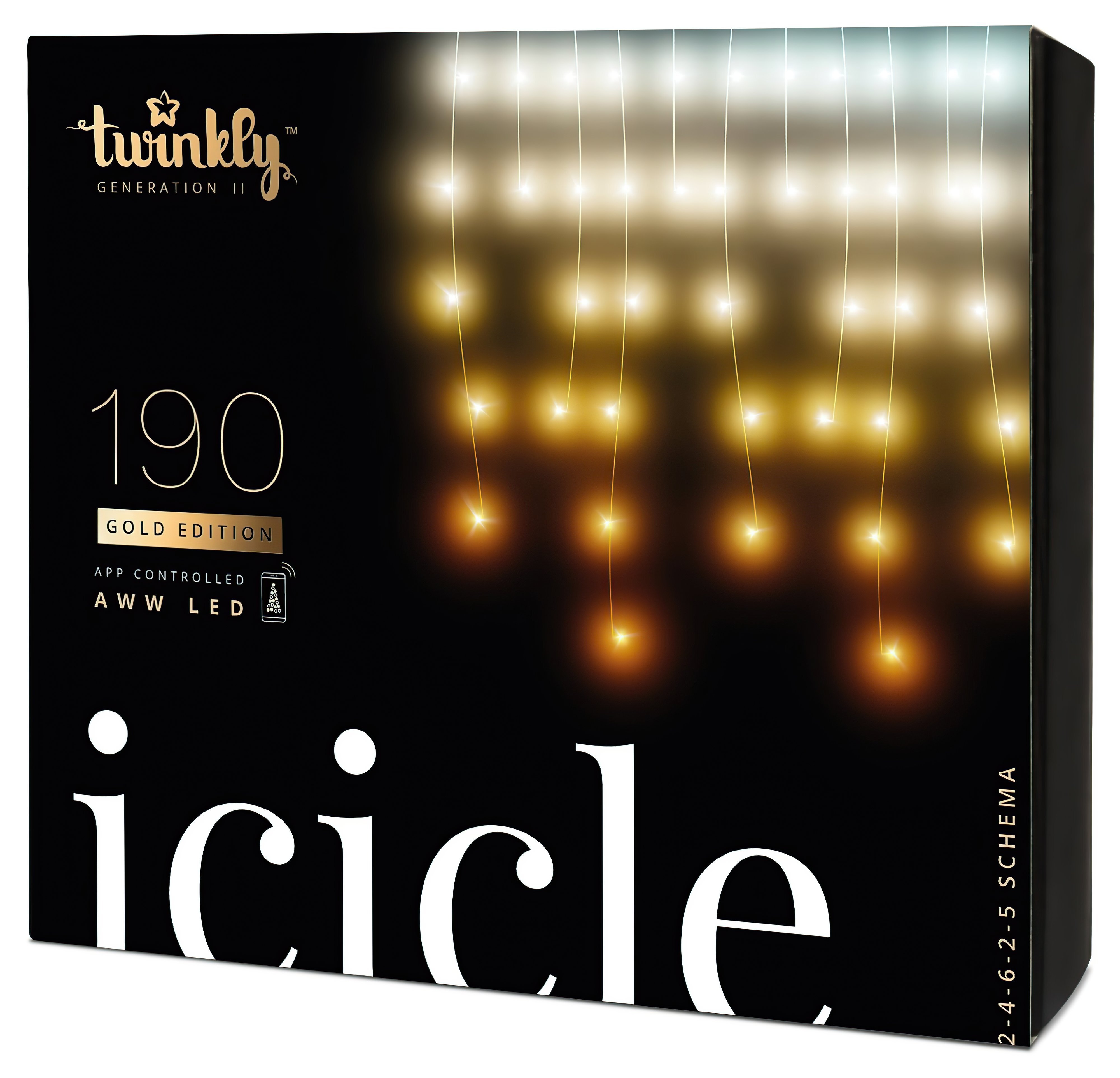 

Twinkly Icicle AWW 190, BT+WiFi, Gen II, IP44 кабель прозрачный (TWI190GOP-TEU)