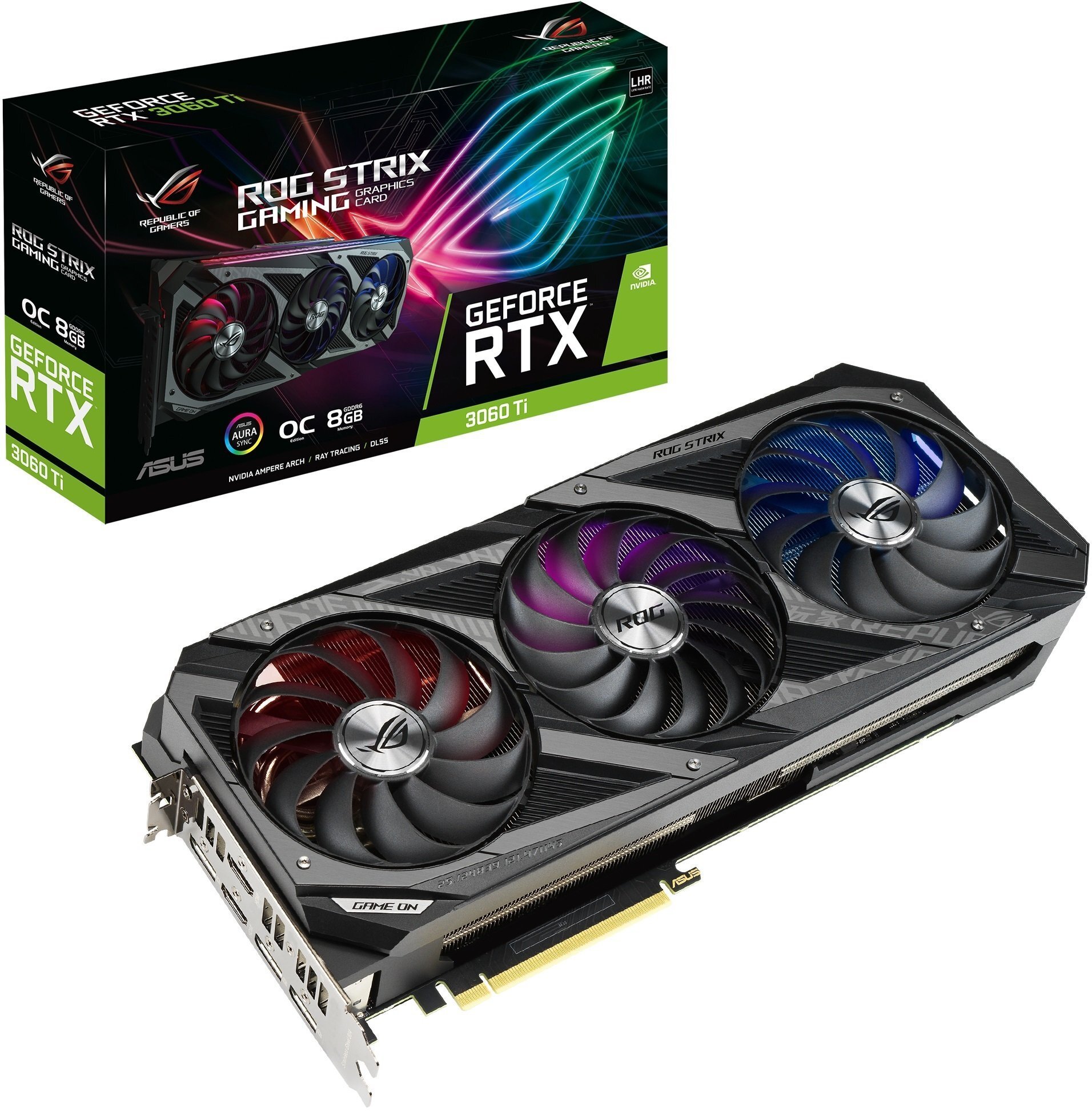 

ASUS GeForce RTX3060 Ti STRIX GAMING OC V2 LHR (STRIX-RTX3060TI-O8G-V2-G)