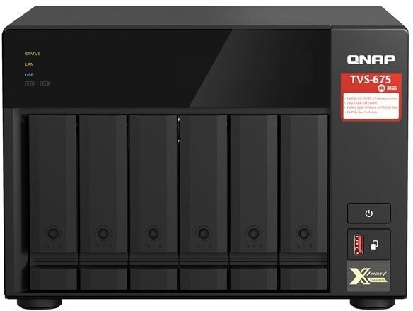 

QNAP TVS-675-8G, Чёрный