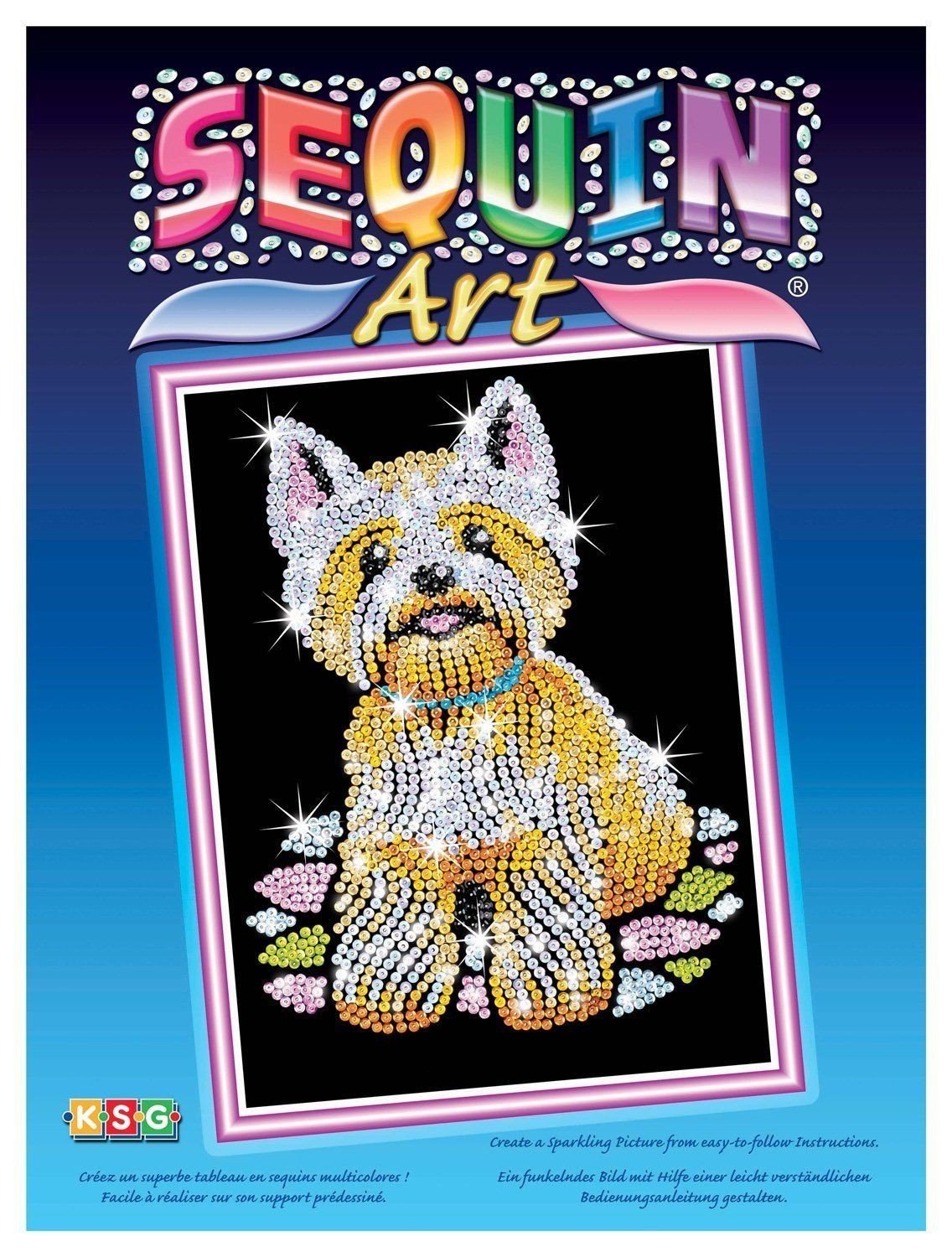 

Sequin Art BLUE Westie (SA0827)