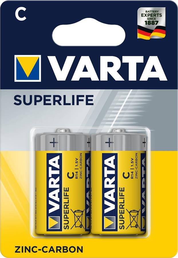 

VARTA SUPERLIFE C BLI 2 ZINC-CARBON (02014101412)