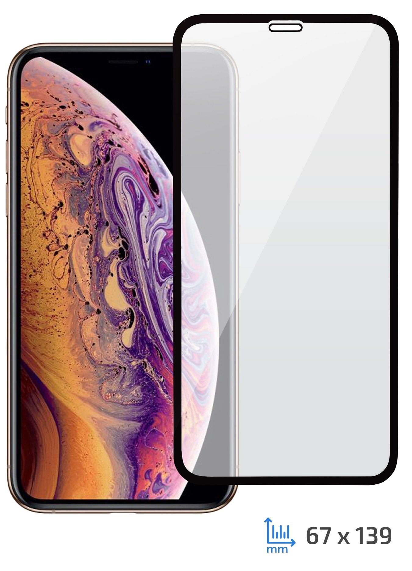 

2E iPhone XS 5.8" 3D black border FG (2E-TGIP-2018-5.8-3D)
