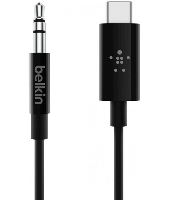 

Belkin USB-C - 3.5 mm audio + power RockStar (F7U079BT03-BLK, Чёрный