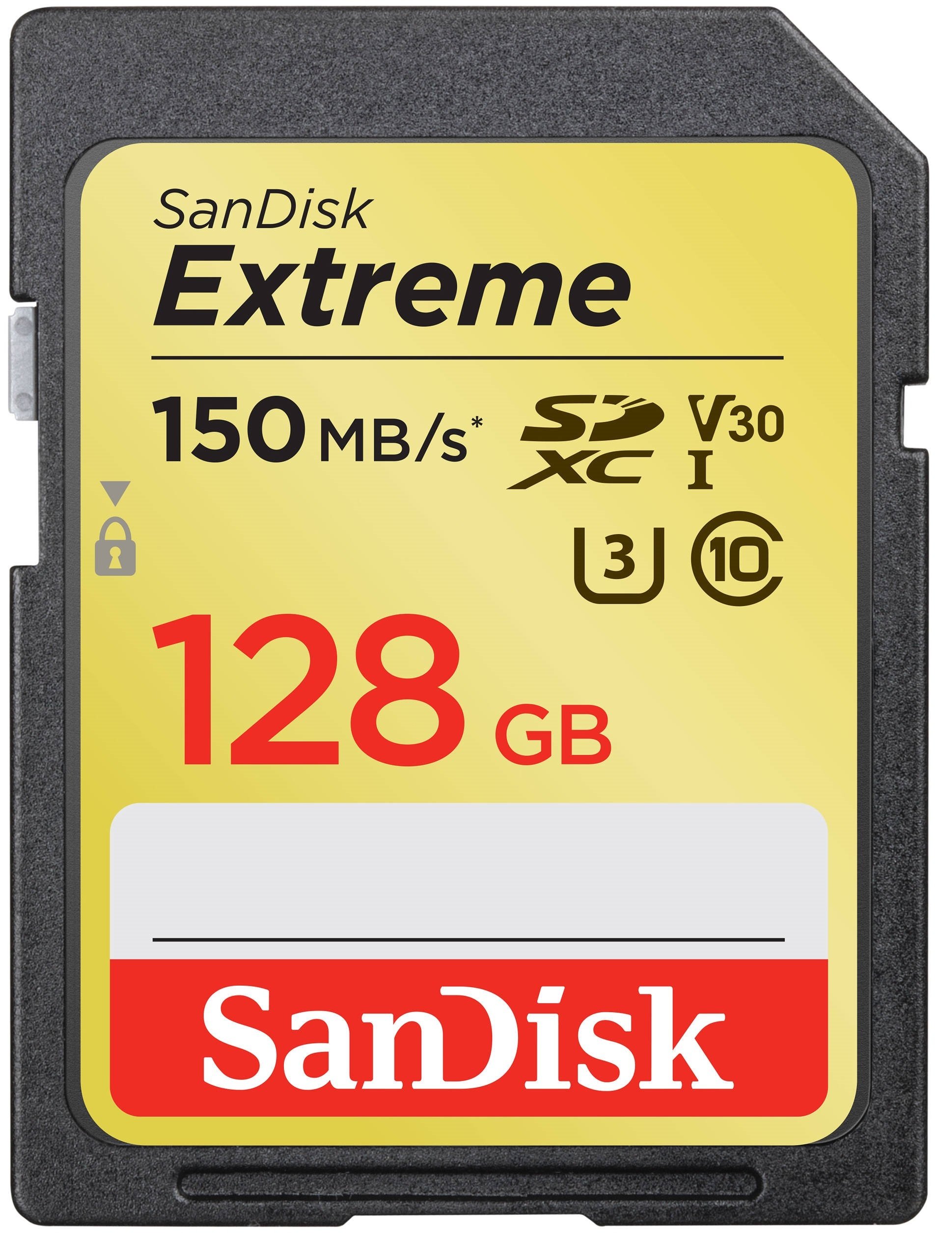 

SANDISK SDXC 128GB Class 10 Extreme UHS-I U3 R150/W70 MB/s (SDSDXV5-128G-GNCIN)