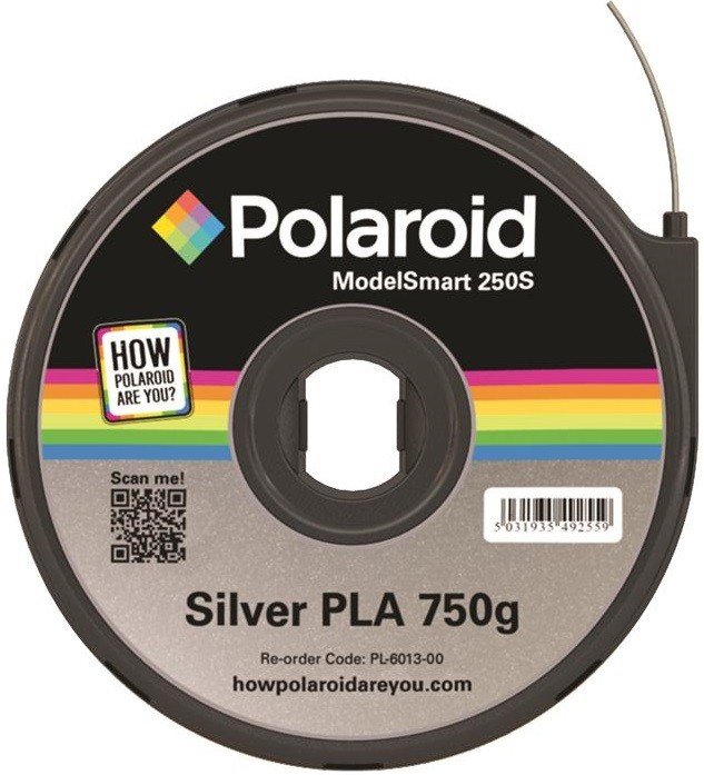 

POLAROID 1.75мм/0.75кг PLA ModelSmart 250s, серебристый (3D-FL-PL-6013-00)