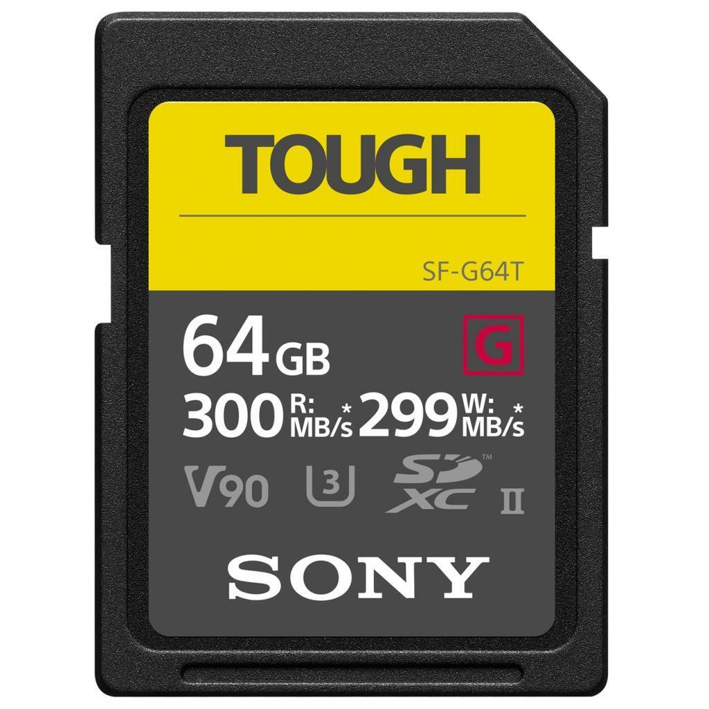 

SONY 64GB SDXC C10 UHS-II U3 V90 Tough (SF64TG)