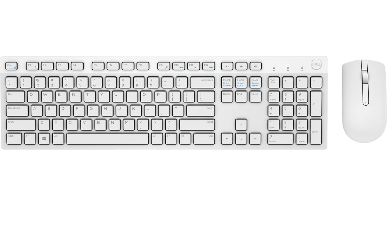 

DELL Wireless Keyboard and Mouse-KM636 White US (580-ADGF)