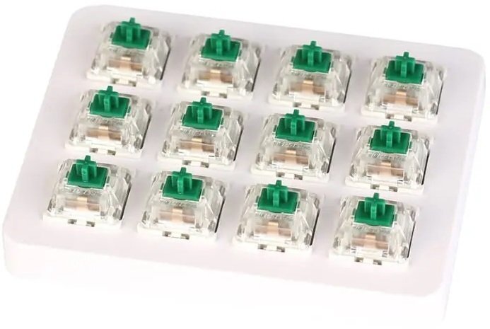 

KEYCHRON Gateron Switch with Holder Set 12Pcs/Set Green (Z5_KEYCHRON), Зелёный