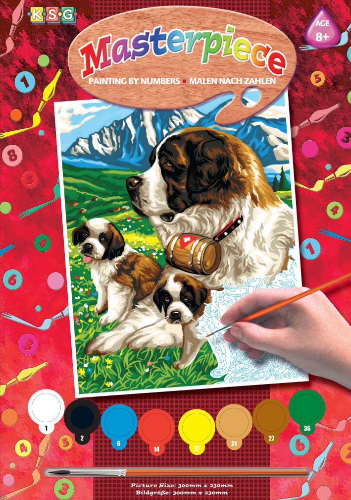 

Sequin Art PAINTING BY NUMBERS JUNIOR St Bernards (SA1109)