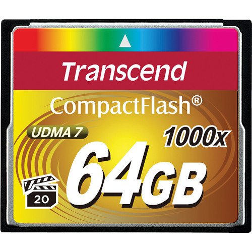 

TRANSCEND Compact Flash 64GB (1000X)