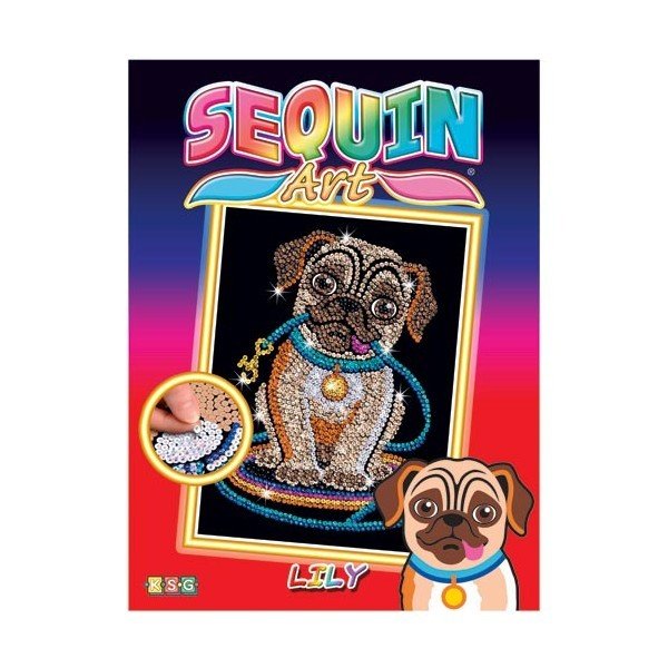 

Sequin Art RED Lily Pug (SA1502)