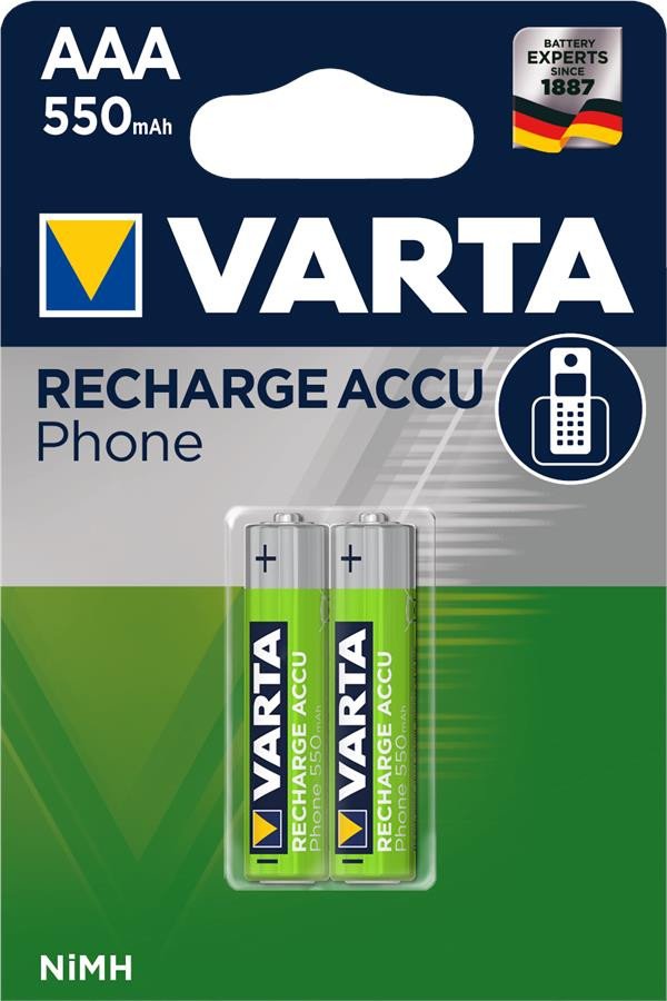 

VARTA Phone ACCU AAA 550mAh BLI 2 NI-MH (58397101402)