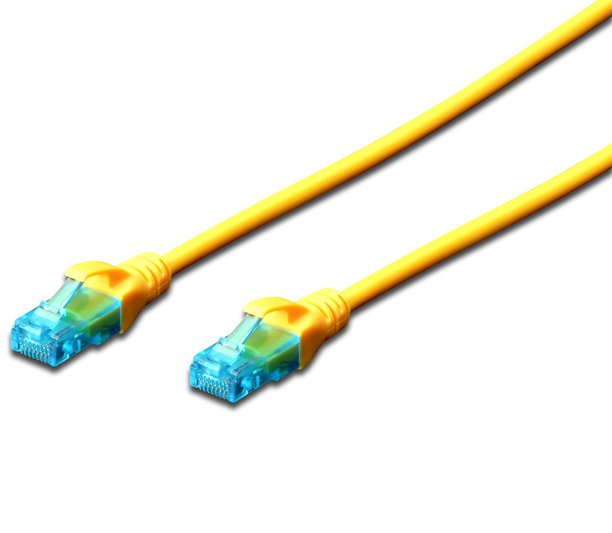 

DIGITUS CCA CAT 5e UTP, 5м, AWG 26/7, PVC, желтый (DK-1512-050/Y)