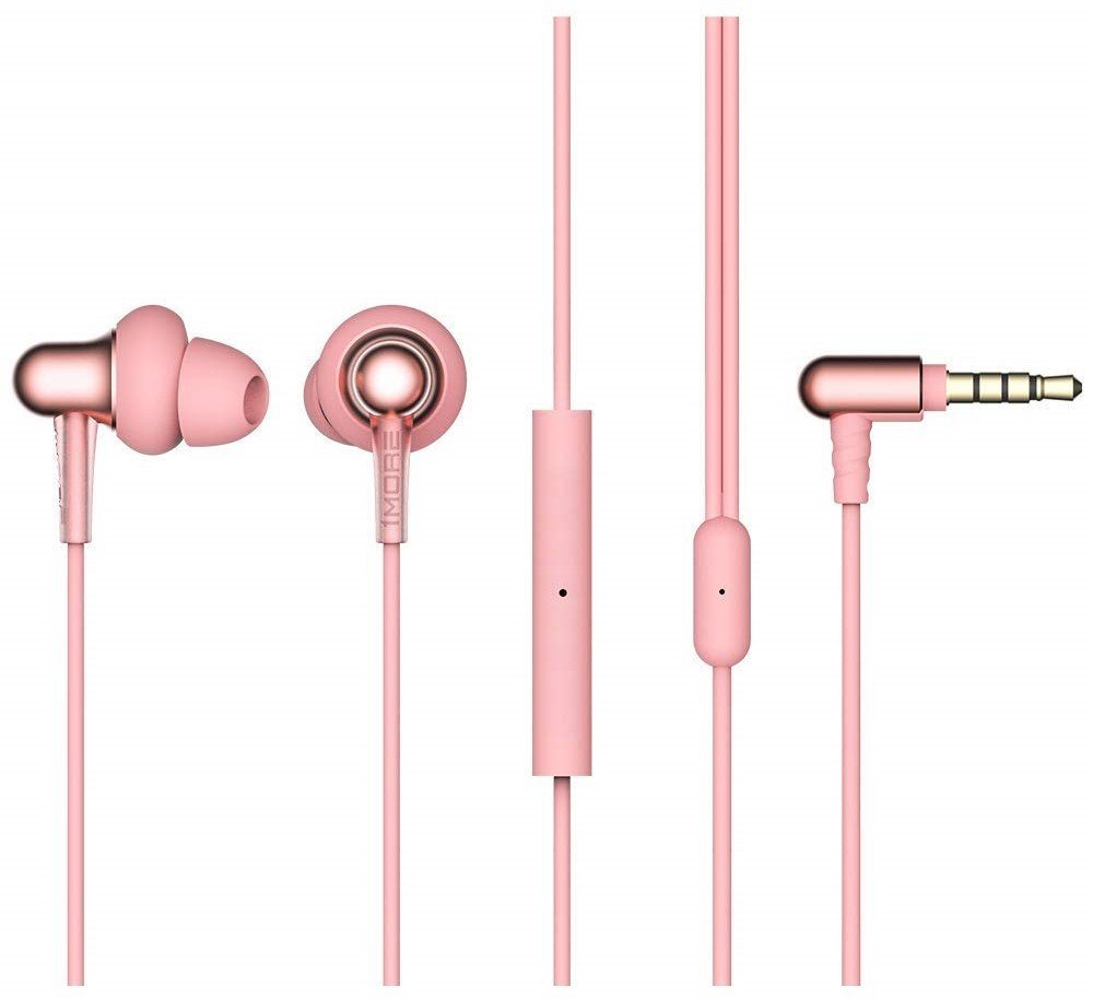 

1More E1025 Stylish Dual-dynamic Driver Mic Pink, Розовый