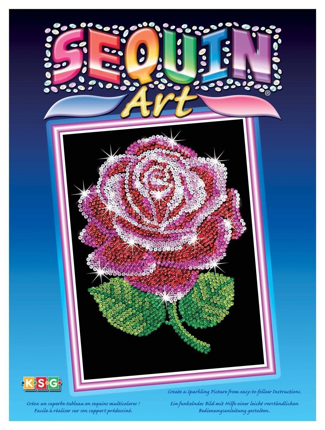 

Sequin Art BLUE Red Rose (SA1001)