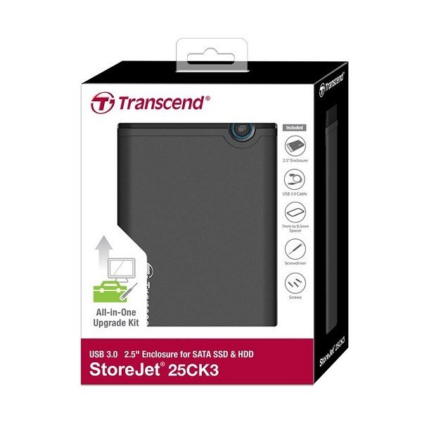 

TRANSCEND 2.5" HDD/SSD USB 3.0 Rubber (TS0GSJ25CK3)