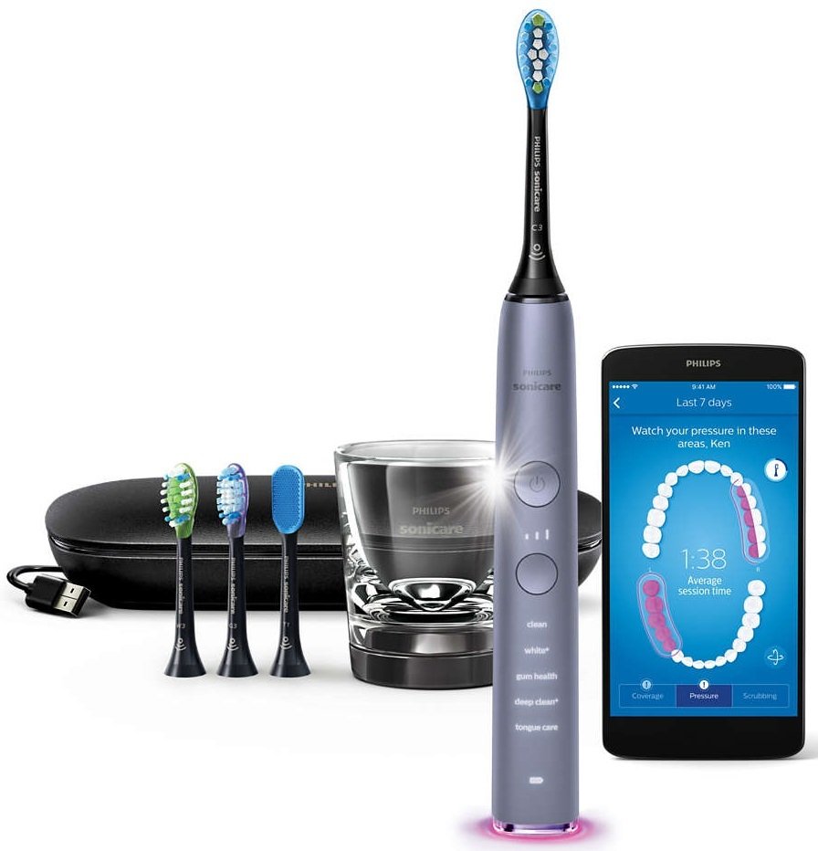 

PHILIPS Sonicare DiamondClean Smart (HX9924/47), Серебристый