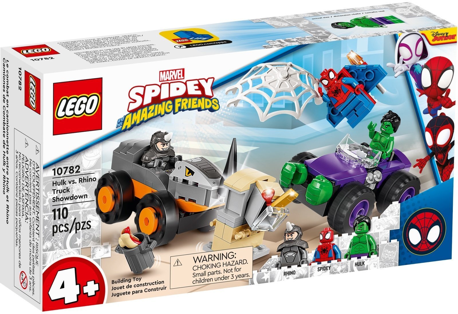 

LEGO Marvel Битва Халка против Носорога (10782), Разноцветный