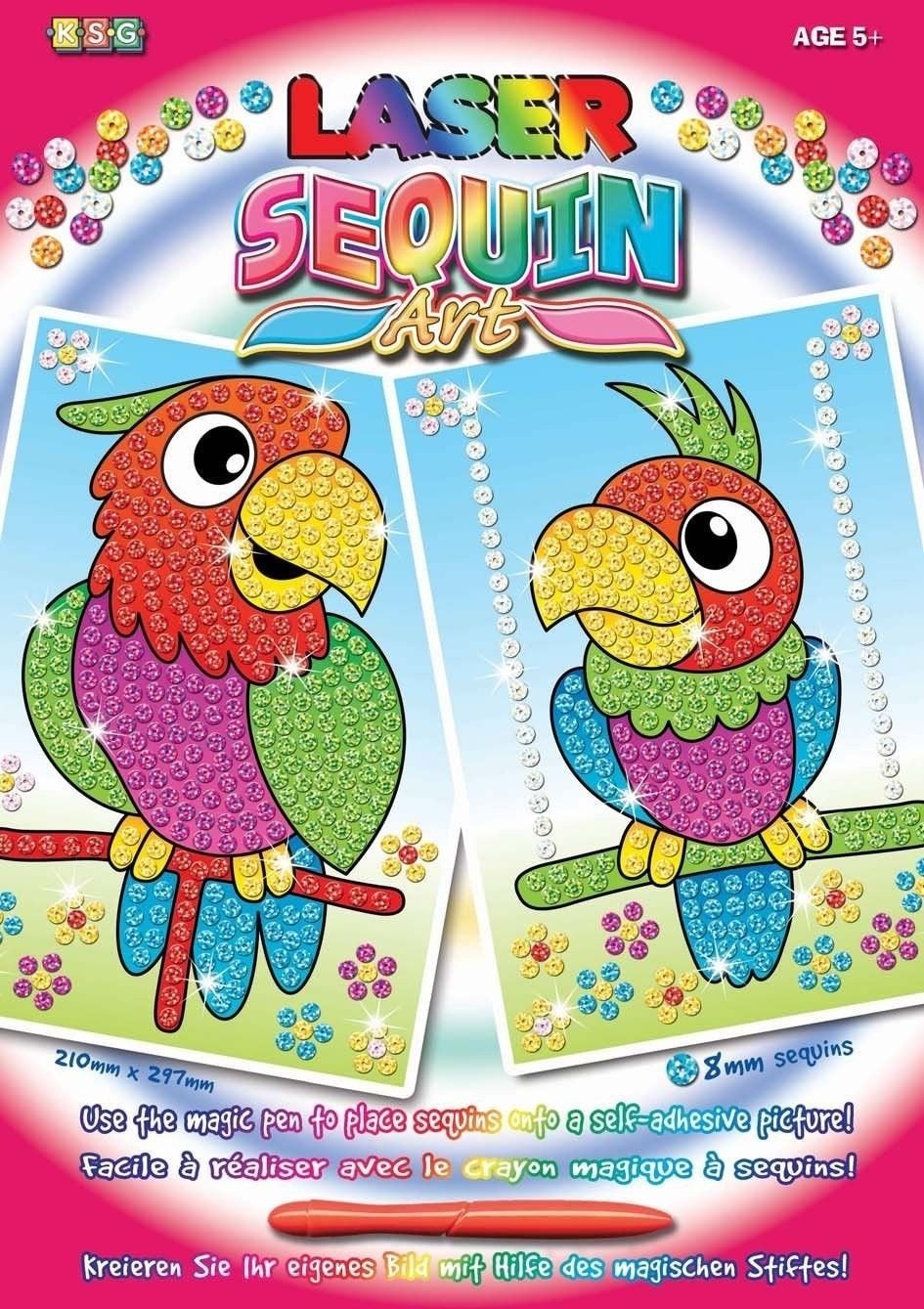 

Sequin Art LASER Parrots (SA1319)