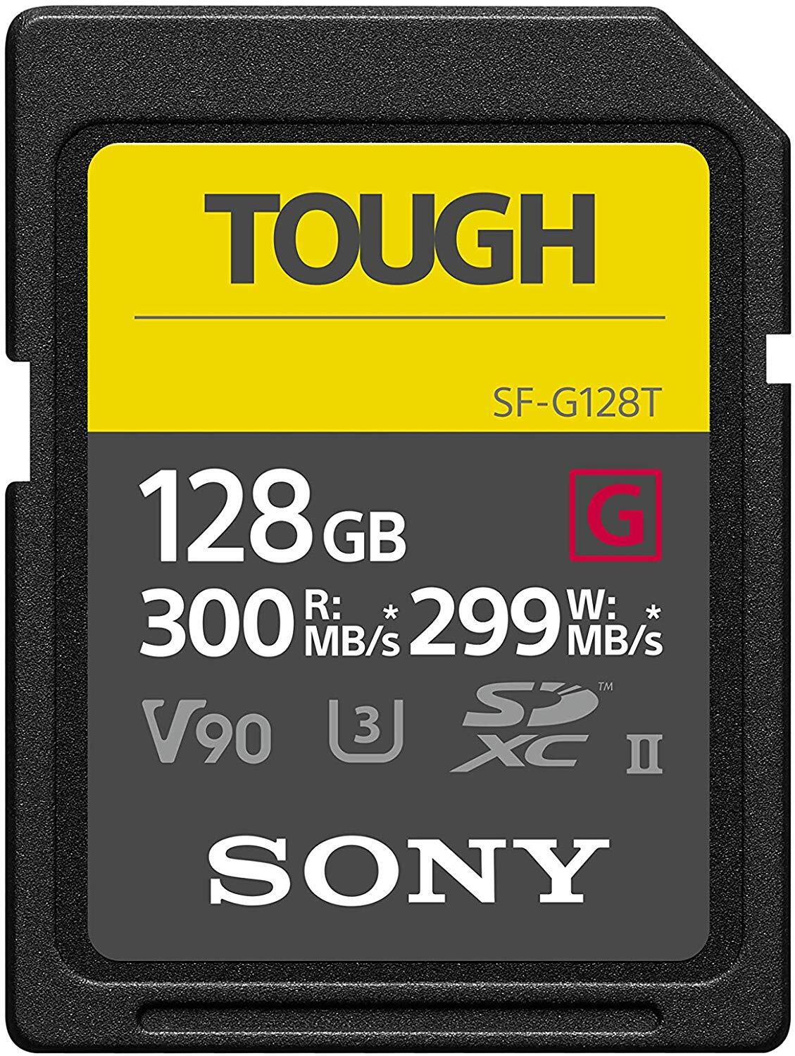 

SONY 128GB SDXC C10 Tough UHS-II U3 V90 (SF-G128T)