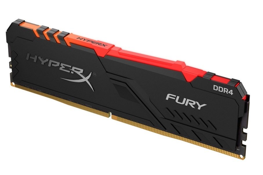 Акція на HyperX DDR4-3200 8GB Fury RGB Black  (HX432C16FB3A/8) від Repka