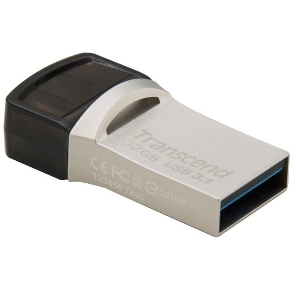 

TRANSCEND JetFlash 890 32GB, Type-C, USB 3.1/3.0 Silve