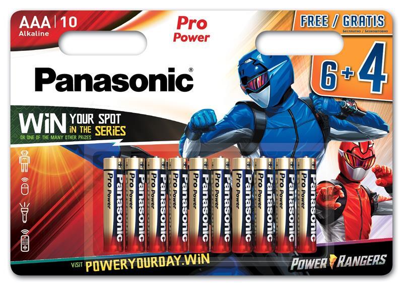 

PANASONIC Pro POWER AAA 10 шт. Power Rangers (LR03XEG/10B4FPR)