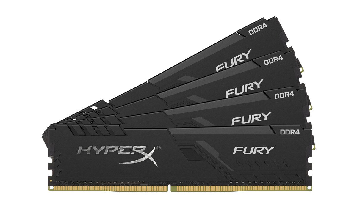 

HyperX DDR4-2400 16GB (Kit of 4x4) Fury Black (HX424C15FB3K4/16)