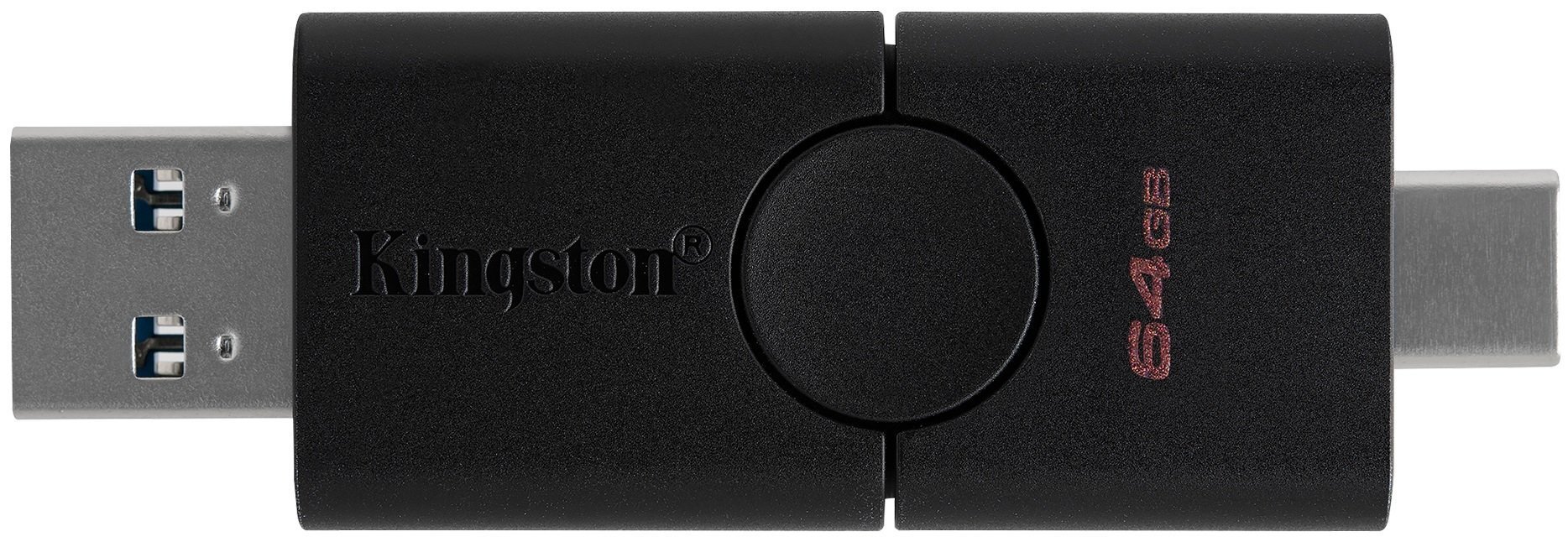 

KINGSTON 64GB USB 3.2+Type-C DT Duo (DTDE/64GB), Чёрный
