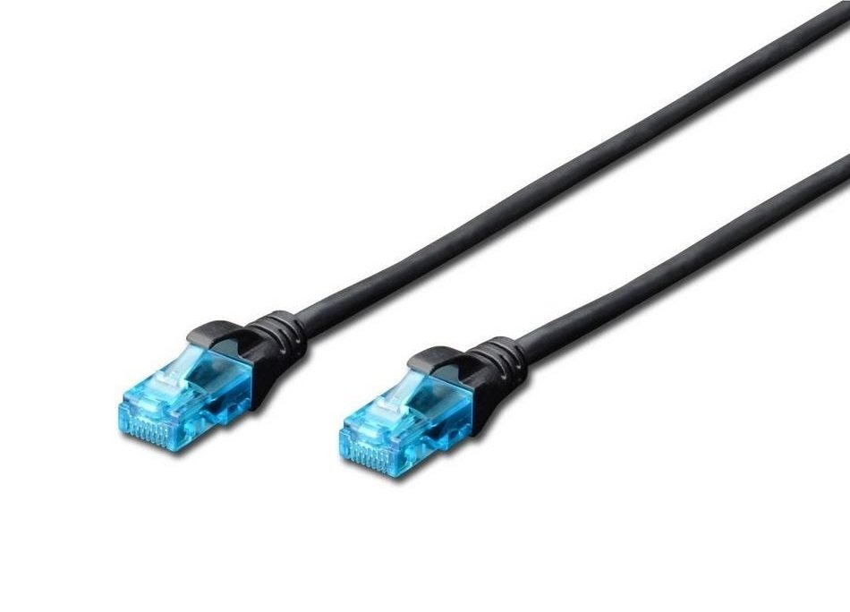 

DIGITUS CCA CAT 5e UTP, 0.5м, AWG 26/7, PVC, черный (DK-1512-005/BL)