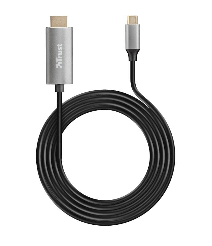 

TRUST Calyx USB-C to HDMI 1.8м Black (23332), Чёрный