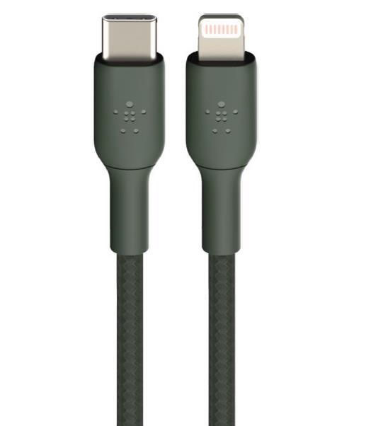 

BELKIN Lightning - USB-С, 1m, PVC, midnight green (CAA003BT1MMG), Зелёный