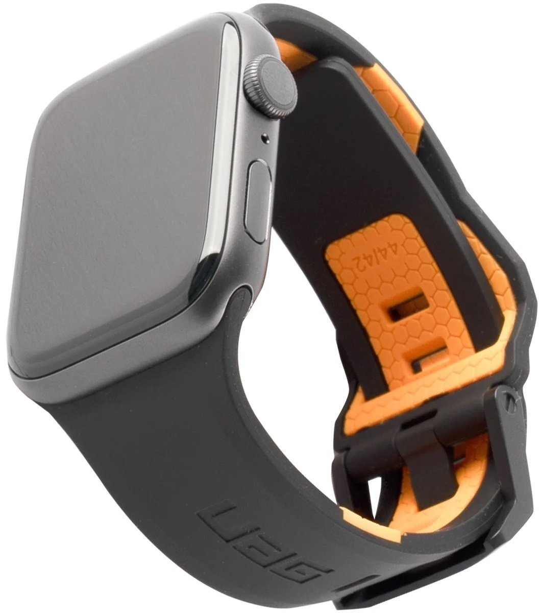 

UAG для APPLE Watch 44/42 Civilian Black/Orange (19148D114097), Чёрный