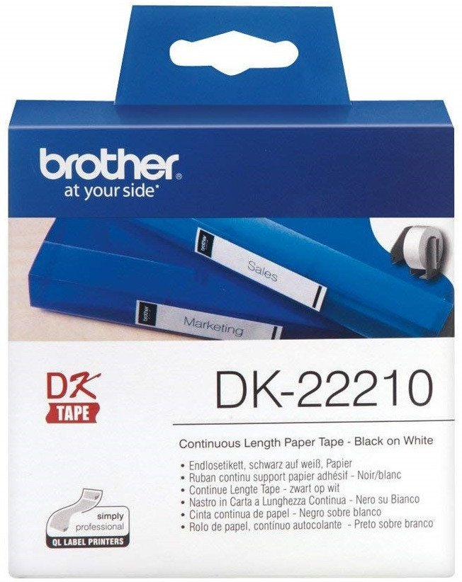 

BROTHER для QL-1060N/QL-570, 29mm x 30.48M (DK22210)